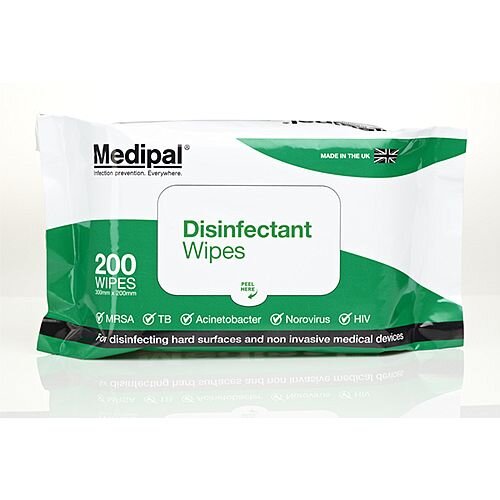 Medipal Healthcare Disinfectant Wipes Soft Pack Pack of 200 Medipal Healthcare Disinfectant Wipes Soft Pack Pack of 200