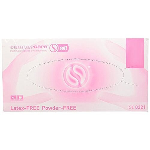 Sempercare Nitrile Latex Free Powder Free Gloves MEDIUM Pack of 100 Sempercare Nitrile Latex Free Powder Free Gloves MEDIUM Pack of 100