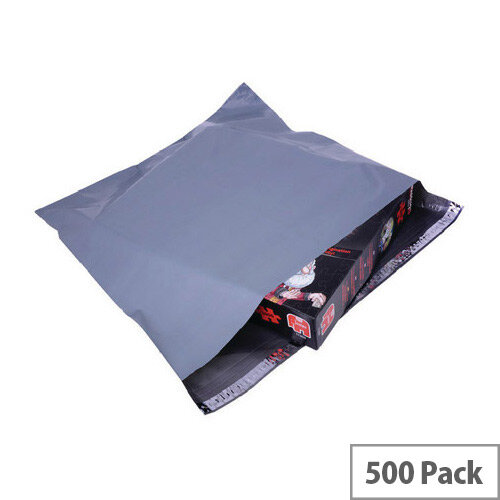 Polythene Mailing Bag Grey 460x430mm Protective Envelopes Pack of 500