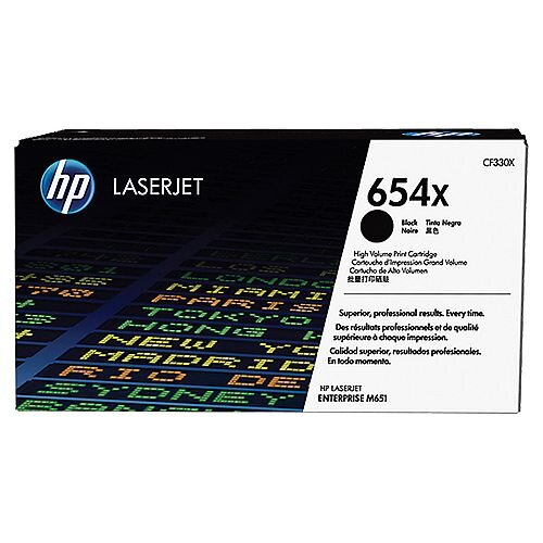 HP 654X Black High Yield LaserJet Toner Cartridge CF330X HP 654X Black High Yield LaserJet Toner Cartridge CF330X