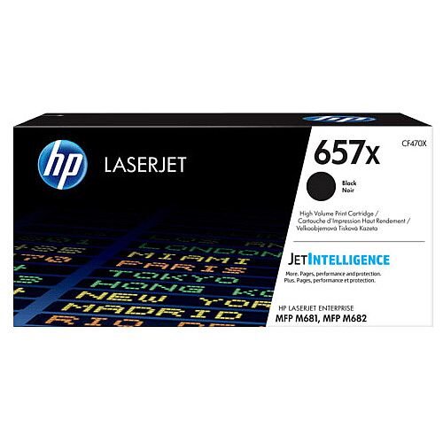 HP 657X High Yield Black Original LaserJet Toner Cartridge CF470X HP 657X High Yield Black Original LaserJet Toner Cartridge CF470X