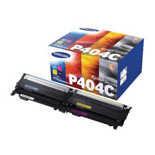 Samsung CLT-P404C CMYK Standard Yield Toner Cartridges Pack of 4 SU364A Samsung CLT-P404C CMYK Standard Yield Toner Cartridges Pack of 4 SU364A