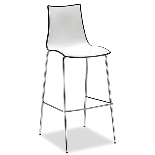 Gecko Anthracite Shell Canteen & Breakout Stool with White Legs