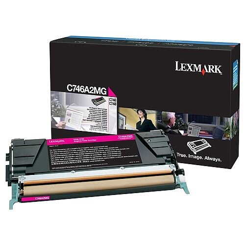Lexmark C746A1MG Magenta Return Programme Toner Cartridge Lexmark C746A1MG Magenta Return Programme Toner Cartridge