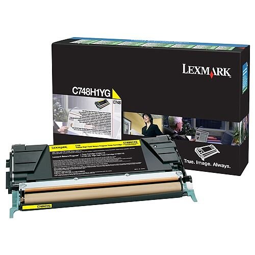 Lexmark C748 Return Programme Toner Cartridge High Yield Yellow C748H1YG Lexmark C748 Return Programme Toner Cartridge High Yield Yellow C748H1YG