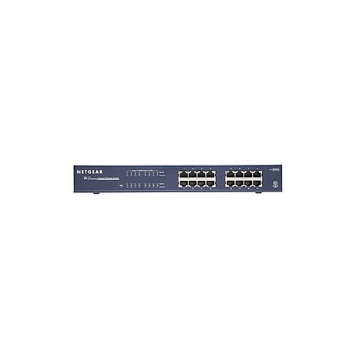 Netgear ProSafe JGS516 16 Ports Ethernet Switch 16 x Gigabit Ethernet Network 2 Layer Supported Rack-mountable