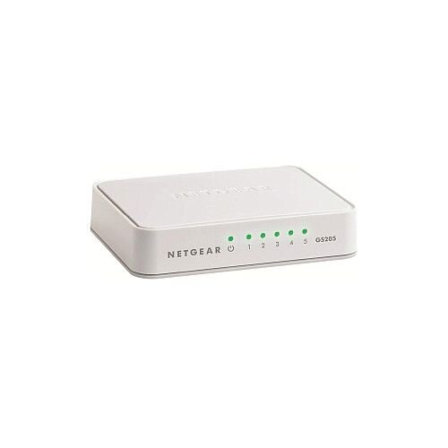 Netgear GS205 5 Ports Ethernet Switch 2 Layer Supported Desktop