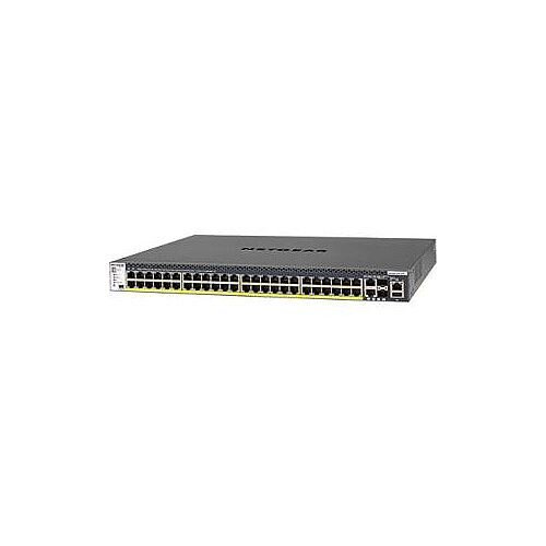 Netgear ProSafe M4300-52G-PoE Plus GSM4352PB 50 Ports Manageable Layer 3 Switch 48 Network 2 Network 2 Expansion Slot Modular Twisted Pair Optical Fiber