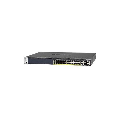 Netgear ProSafe M4300-28G-PoE Plus GSM4328PA 26 Ports Manageable Layer 3 Switch 24 Network 2 Network 2 Expansion Slot Modular Optical Fiber Twisted Pair