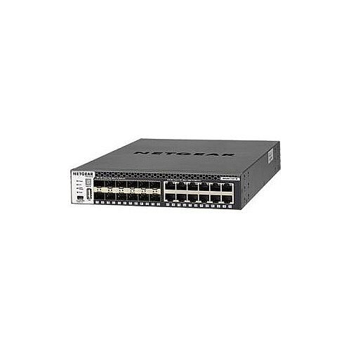 Netgear ProSafe M4300-12X12F XSM4324S 12 Ports Manageable Layer 3 Switch 12 Network 12 Expansion Slot Modular Optical Fiber Twisted Pair 3 Layer Supported 1U High Rack-mountable