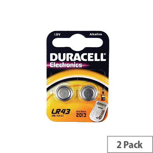 Duracell LR43 Watch Battery 1/3 AA Alkaline 1.5 V DC 2 Pack Hunt