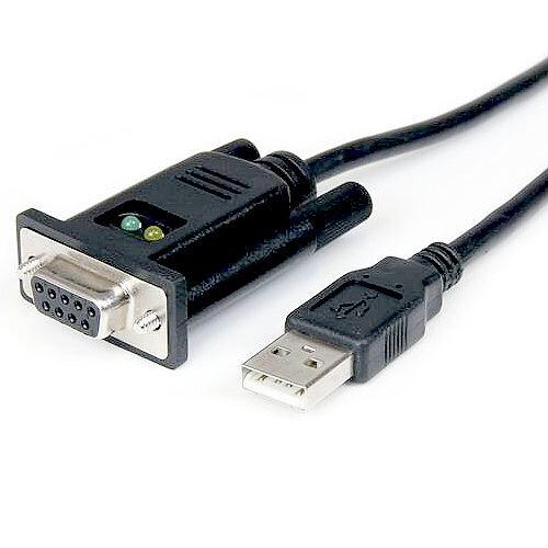 StarTech RS232 DB9 Serial DCE Adapter Cable to USB-A Cable Male-Male 1metre Black StarTech RS232 DB9 Serial DCE Adapter Cable to USB-A Cable Male-Male 1metre Black