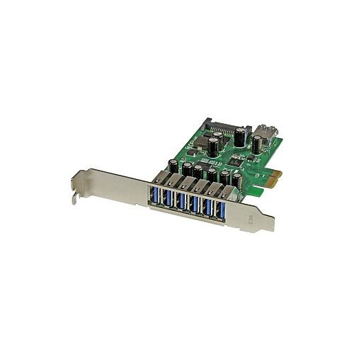 StarTech 7-Port PCI Express USB 3.0 card Standard and Low-Profile Design 7 Total USB Ports 7 USB 3.0 Ports PC Linux