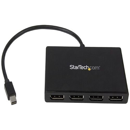 StarTech.com Mini DisplayPort to DisplayPort Multi Monitor Splitter - 4-Port MST Hub - mDP 1.2 to 4x DP MST Hub - 3840 × 2160 - Splitter Adapter StarTech.com Mini DisplayPort to DisplayPort Multi Monitor Splitter - 4-Port MST Hub - mDP 1.2 to 4x DP MST Hub - 3840 × 2160 - Splitter Adapter