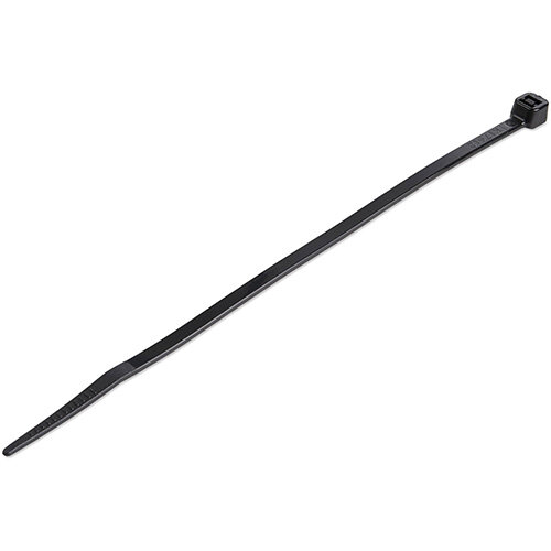 StarTech.com 100 Pack 6 Inches Cable Ties - Black Medium Nylon/Plastic Zip Tie - Adjustable Electrical/Network Cable Wraps/-40 to +85C Temp/94V-2 Fire & UL Rated TAA, Releasable cable tie, Nylon, Plastic, Black, 3.6 cm, V2, -40 - 85 C