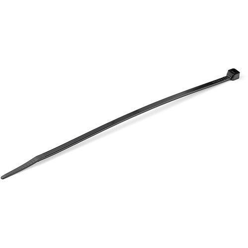 StarTech.com 100 Pack 8 Inches Cable Ties - Black Large Nylon/Plastic Zip Tie - Adjustable Electrical/Network Cable Wraps/-40 to +85C Temp/94V-2 Fire & UL Rated TAA, Releasable cable tie, Nylon, Plastic, Black, 4 cm, V2, -40 - 85 C