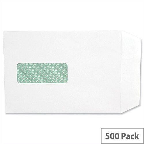 Basildon Bond Window C5 White 100gsm Envelopes Peel and Seal Pocket Pack 500 Ref J80119