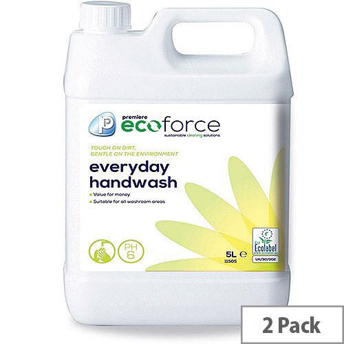 Ecoforce Handwash Environmentally Friendly Hand Soap 5 Litre (Pack of 2