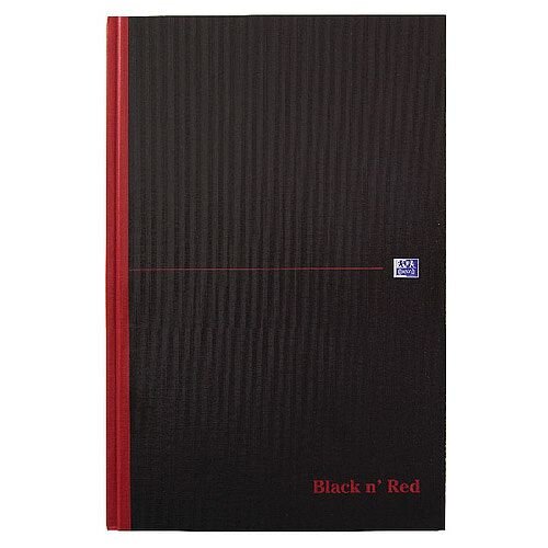 Black n Red Casebound Notebook B5 Hard Cover Ruled 192 Pages 400082917