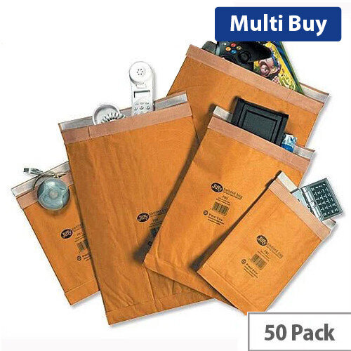 Jiffy - Padded Bags - Gold - Pack of 50 - Size 7 341x483mm