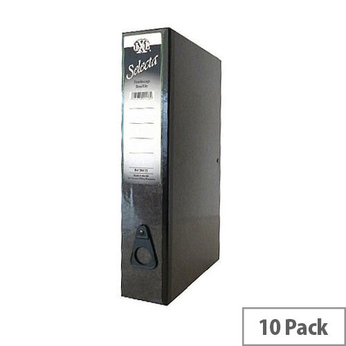 Concord IXL Selecta Box File Foolscap Black Laminated Paper 75mm Spine Pack of 10 264122 Concord IXL Selecta Box File Foolscap Black Laminated Paper 75mm Spine Pack of 10 264122