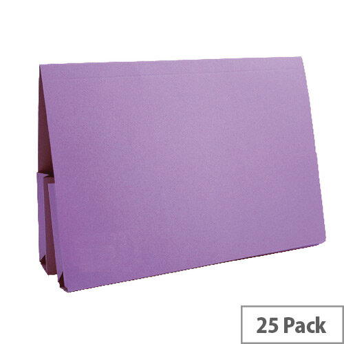 Concord Double Pocket Wallet Foolscap Mauve Pack 25