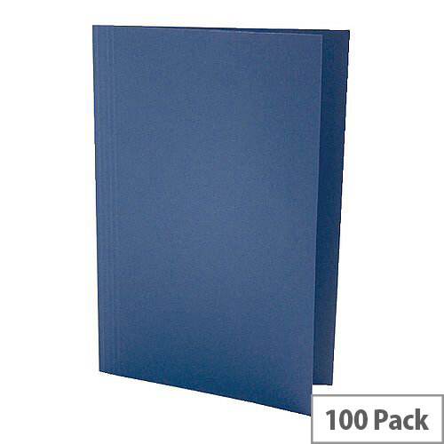 Guildhall Blue Square Cut Folder Foolscap Pack of 100 43203