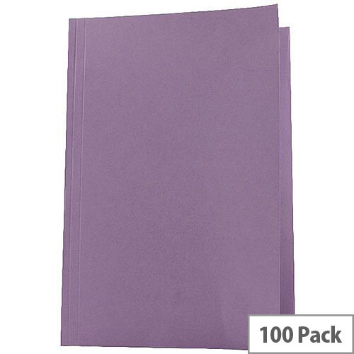 Guildhall Mauve Square Cut Folder Pack of 100 43214