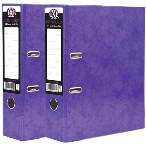 Concord IXL 70mm Selecta Lever Arch File A4 Purple Pack of 10 BOGOF JT816019 Concord IXL 70mm Selecta Lever Arch File A4 Purple Pack of 10 BOGOF JT816019