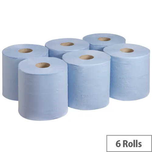 Wypall Pack of 6 L20 Essential Centrefeed Blue 7277