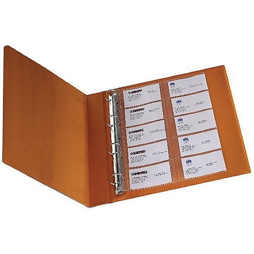 Q-Connect Punched Business Card Pocket Polypropylene A4 Capacity 20 Pack of 10 KF00716 Q-Connect Punched Business Card Pocket Polypropylene A4 Capacity 20 Pack of 10 KF00716