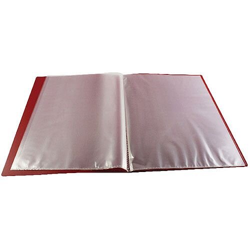 Q-Connect Quality Red Display Book with 10 Polypropylene Pockets (Holds 20 Sheets), Professional Executive Design, Presentations and Filing Q-Connect Quality Red Display Book with 10 Polypropylene Pockets (Holds 20 Sheets), Professional Executive Design, Presentations and Filing