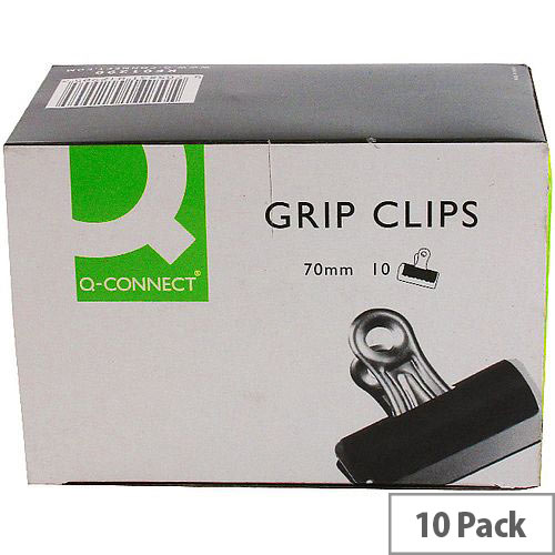Q-Connect Grip Clip 70mm (Pack of 10)