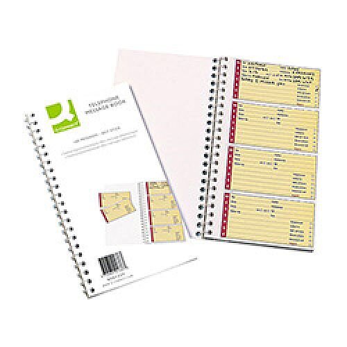 Q-Connect Telephone 320 Self-Stick Message Book