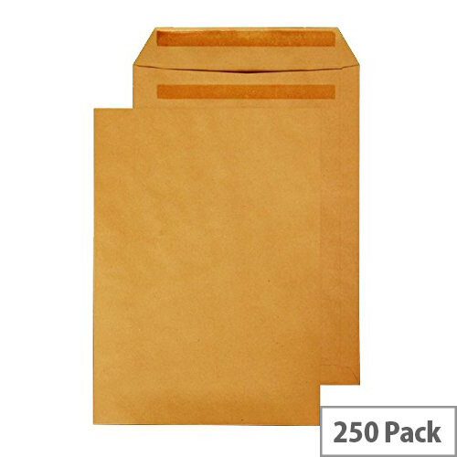 Q-Connect Pocket Envelopes B4 353x250mm Self Seal 90gsm Manilla Pack of 250 Q-Connect Pocket Envelopes B4 353x250mm Self Seal 90gsm Manilla Pack of 250