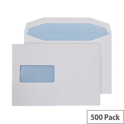 Q-Connect Machine Wallet Envelopes 162x238mm Window 90gsm Gummed White Pack of 500 Q-Connect Machine Wallet Envelopes 162x238mm Window 90gsm Gummed White Pack of 500