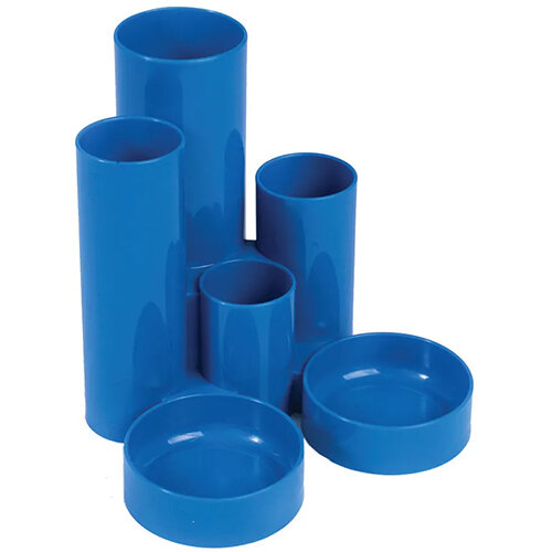 Q-Connect Desk Tidy Blue 6 Compartment Tubes Q-Connect KF10041 Q-Connect Desk Tidy Blue 6 Compartment Tubes Q-Connect KF10041