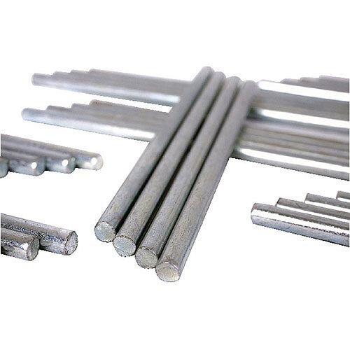 Steel letter tray risers set of 4, designed for stacking office trays, shown in a close-up view with a metallic finish.