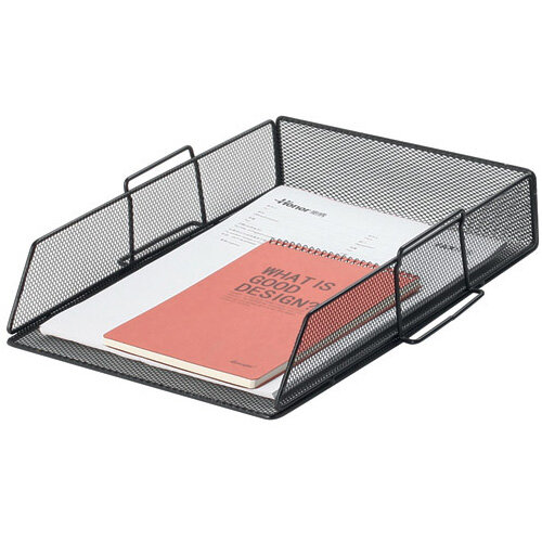 Q-Connect Stackable Letter Tray Black KF17293