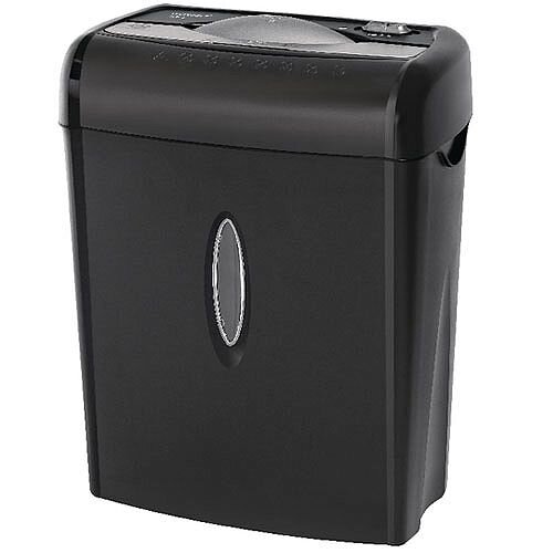 Q-Connect Cross Cut Paper Shredder With 14 Litre Bin P-3 - Ideal in the home or office as deskside shredder. 14 litre waste bin. Reverse function and overheating protection.