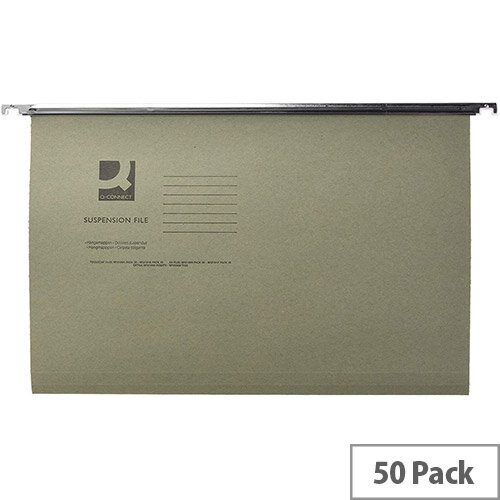 Vertical Suspension File Tabbed A4 Pack of 50 Q-Connect KF21004 Vertical Suspension File Tabbed A4 Pack of 50 Q-Connect KF21004