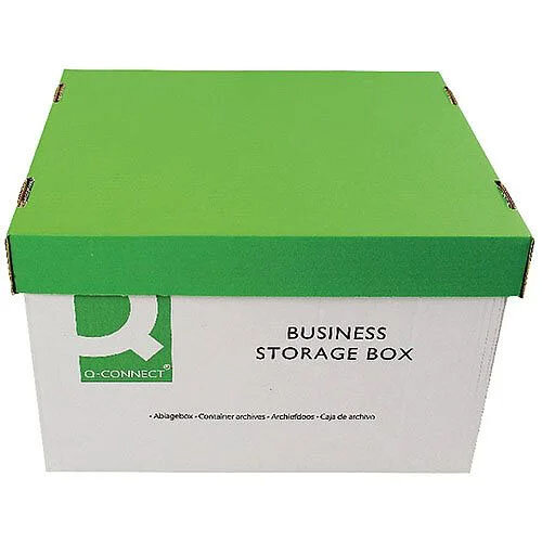 Q-Connect Business Archive Storage Box 335x400x250mm Pack 10 KF21660