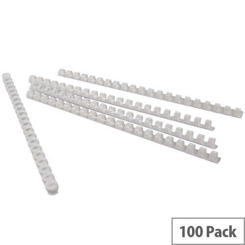 Binding Combs Plastic 21 Ring 110 Sheets A4 12mm White Pack 100 5 Star Binding Combs Plastic 21 Ring 110 Sheets A4 12mm White Pack 100 5 Star