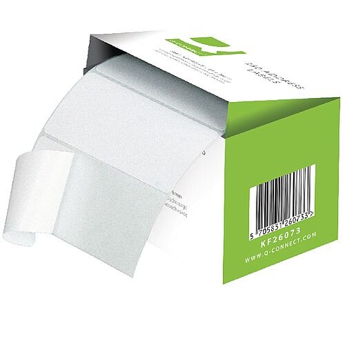 Q-Connect Adhesive Address Label Roll 76x50mm (1500 Labels) 