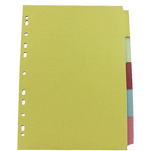 Q-Connect A4 Subject Divider Multi-Punched 5 Part Pack of 50 KF26081Q Q-Connect A4 Subject Divider Multi-Punched 5 Part Pack of 50 KF26081Q