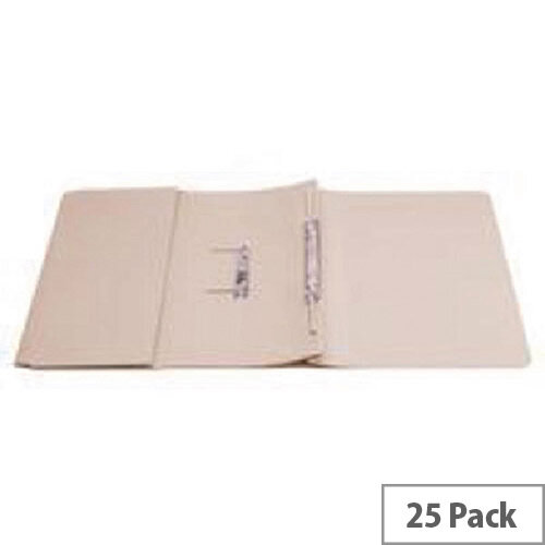 Q-Connect Transfer Pocket File Foolscap 38mm Capacity Buff Pack 25