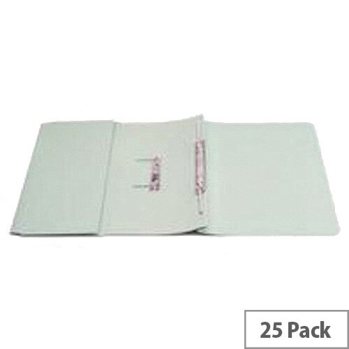 Q-Connect Transfer Pocket File Foolscap 38mm Capacity Green Pack 25