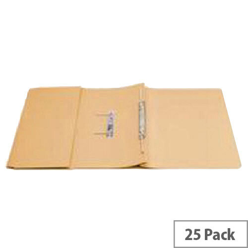 Q-Connect Transfer Pocket File Foolscap 38mm Capacity Orange Pack 25