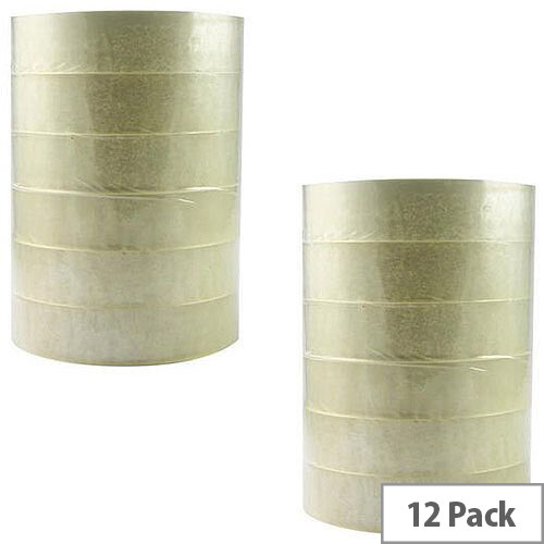 Q-Connect Easy Tear Polypropylene Tape 12mm x66 Metres Pack 12 Q-Connect Easy Tear Polypropylene Tape 12mm x66 Metres Pack 12