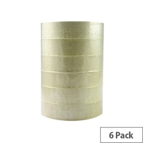 Q Connect Easy Tear Polypropylene Tape 24mm x 66 Metres Pack of 6 Q Connect Easy Tear Polypropylene Tape 24mm x 66 Metres Pack of 6